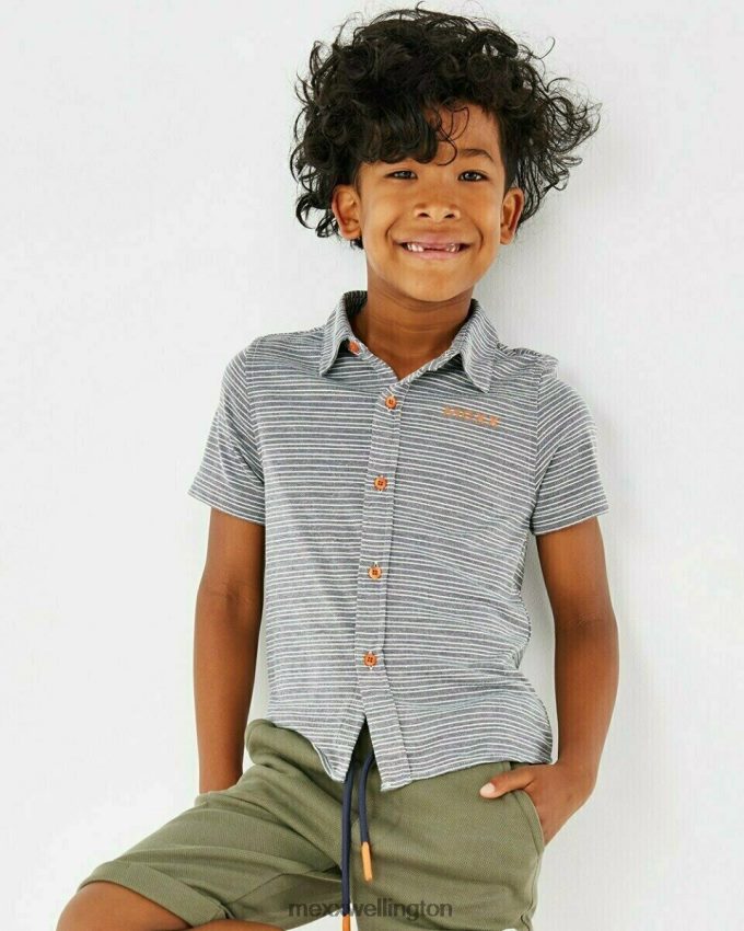 Boys Mexx Blue Blouse short sleeve navy 2B480T962