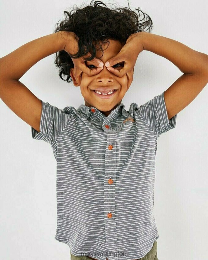 Boys Mexx Blue Blouse short sleeve navy 2B480T962