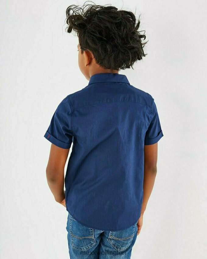 Boys Mexx Blue Blouse short sleeve navy 2B480T963