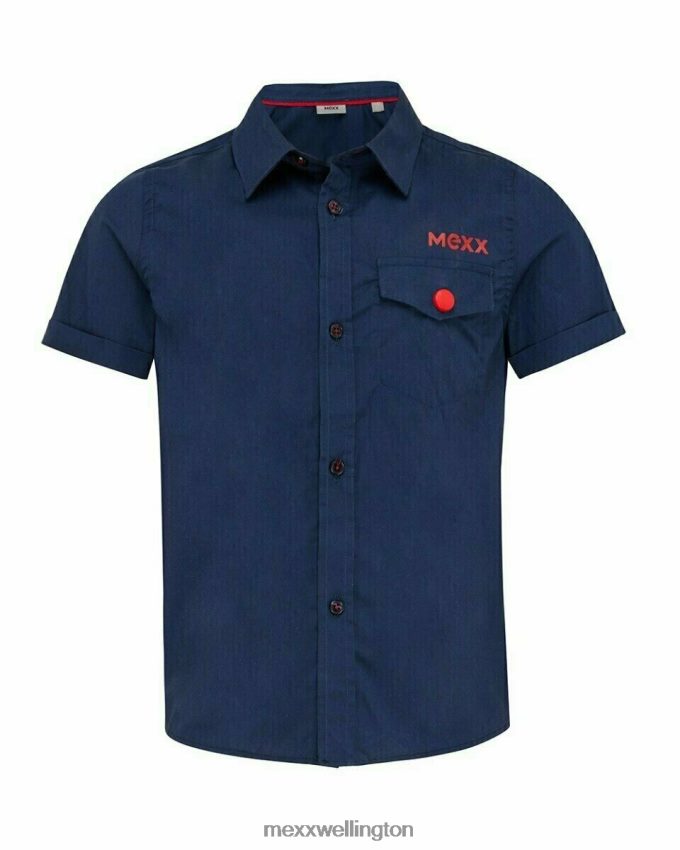 Boys Mexx Blue Blouse short sleeve navy 2B480T963