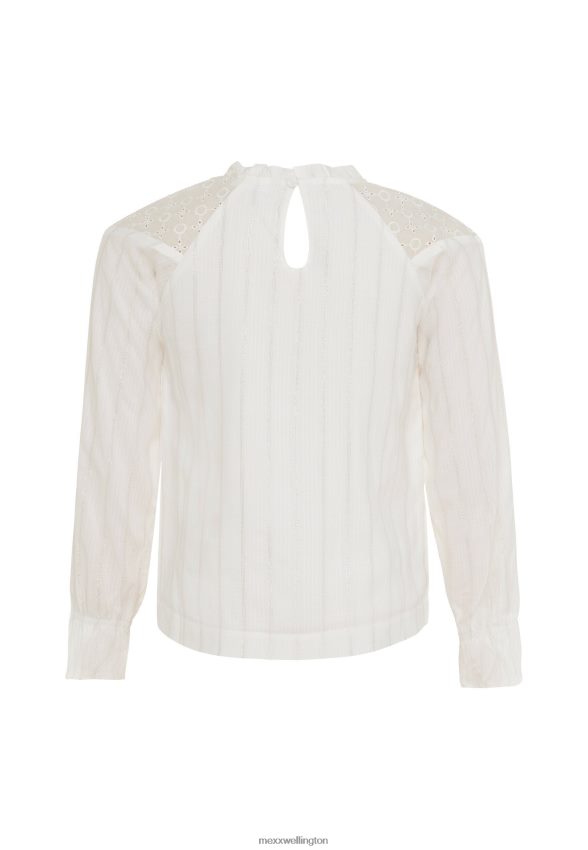 Girls Mexx Beige Broidery Blouse Off White 2B480T810