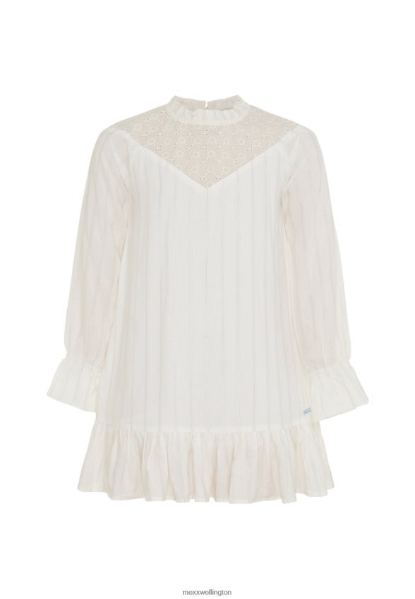 Girls Mexx Beige Broidery Dress Off White 2B480T746