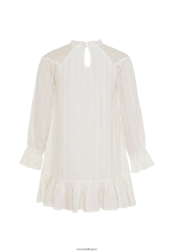 Girls Mexx Beige Broidery Dress Off White 2B480T746