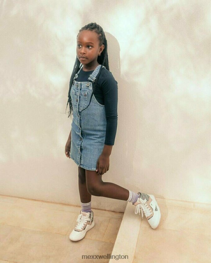 Girls Mexx Blue Dorina denim dress light vintage 2B480T862