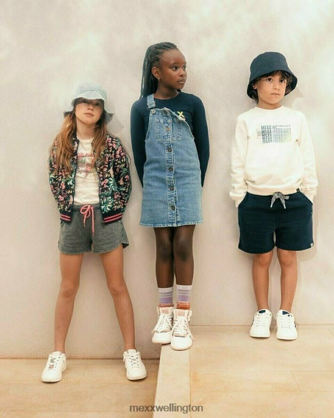 Girls Mexx Blue Dorina denim dress light vintage 2B480T862