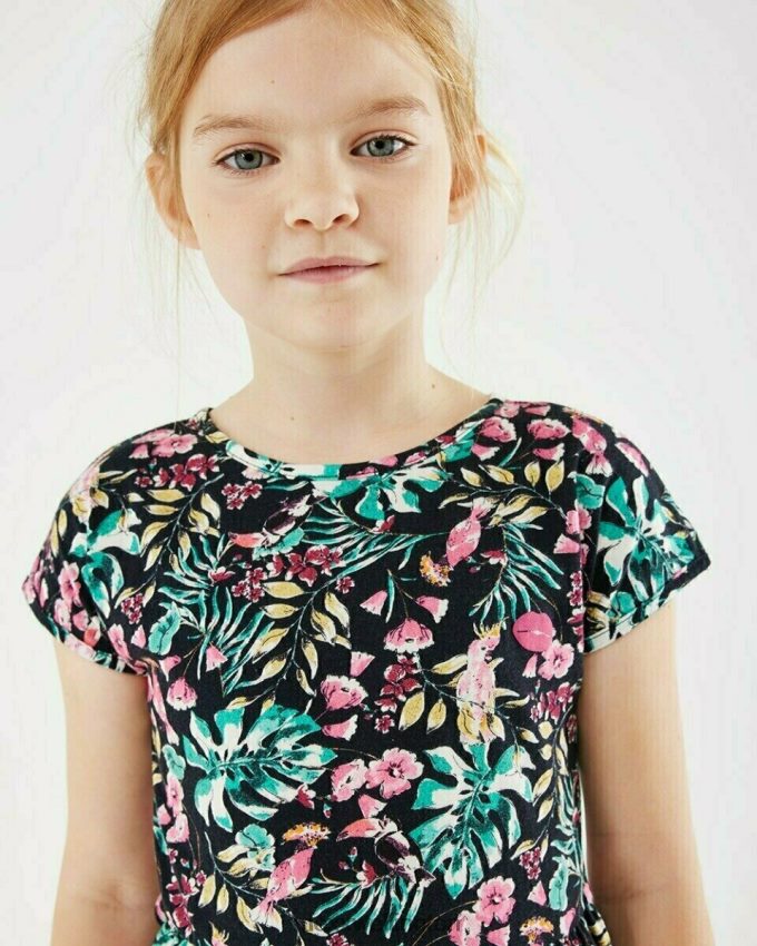 Girls Mexx Blue Printed dress Navy 2B480T800