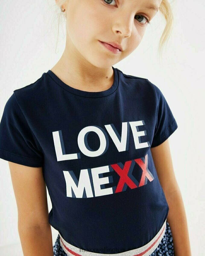 Girls Mexx Blue Two in one dress Navy 2B480T843