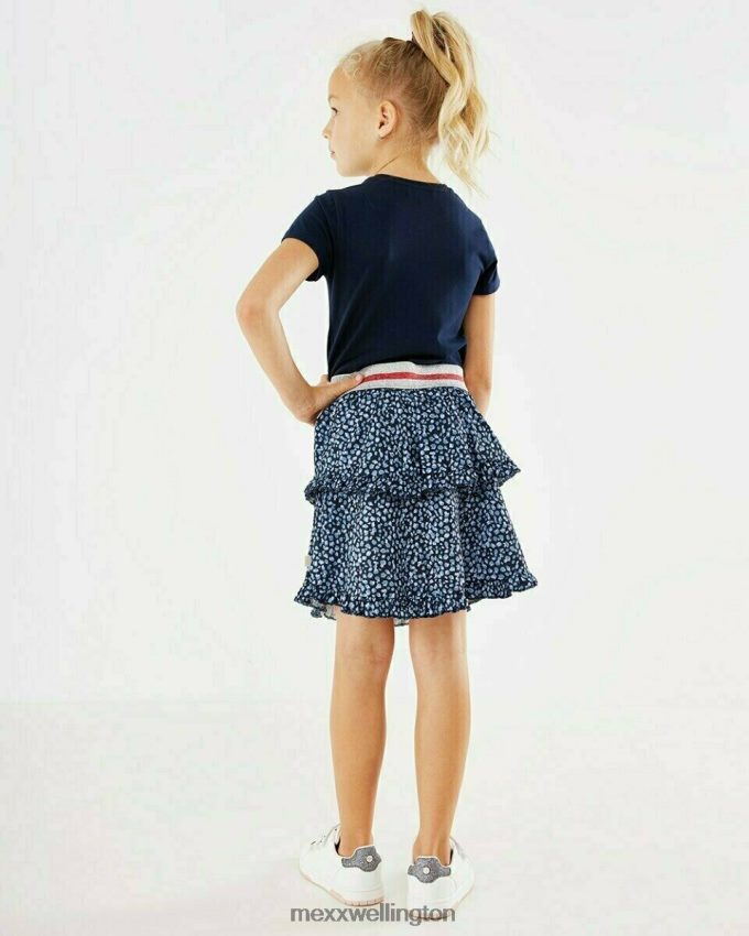Girls Mexx Blue Two in one dress Navy 2B480T843