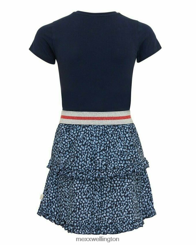 Girls Mexx Blue Two in one dress Navy 2B480T843