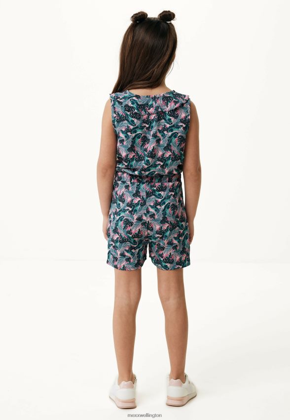 Girls Mexx Pink Printed Jumpsuit Salmon 2B480T776