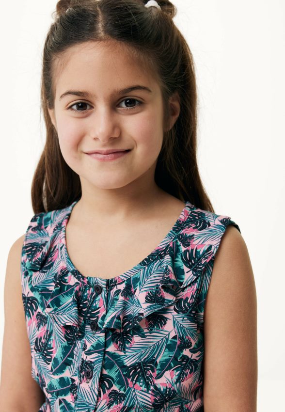 Girls Mexx Pink Printed Jumpsuit Salmon 2B480T776