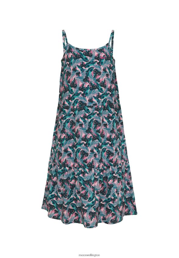 Girls Mexx Pink Printed Spagetti Dress Salmon 2B480T771