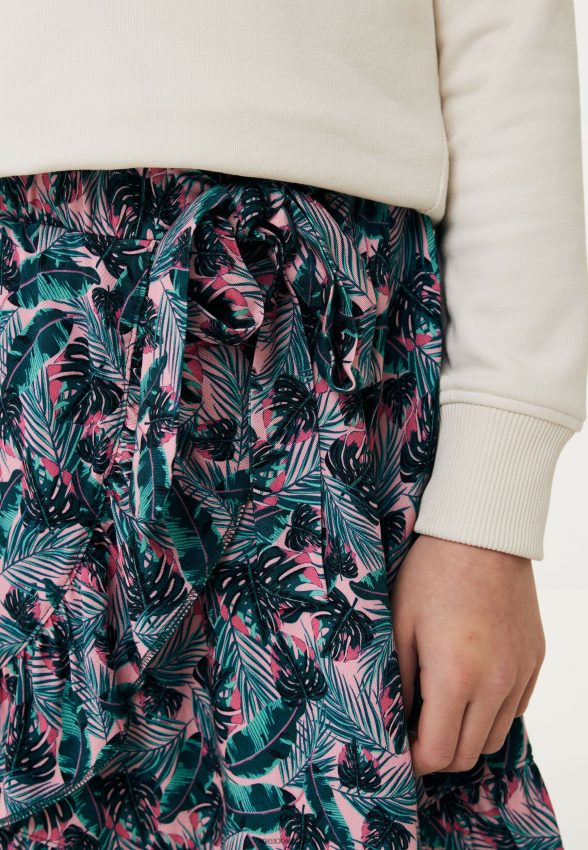 Girls Mexx Pink Printed Wrap Skirt Salmon 2B480T760
