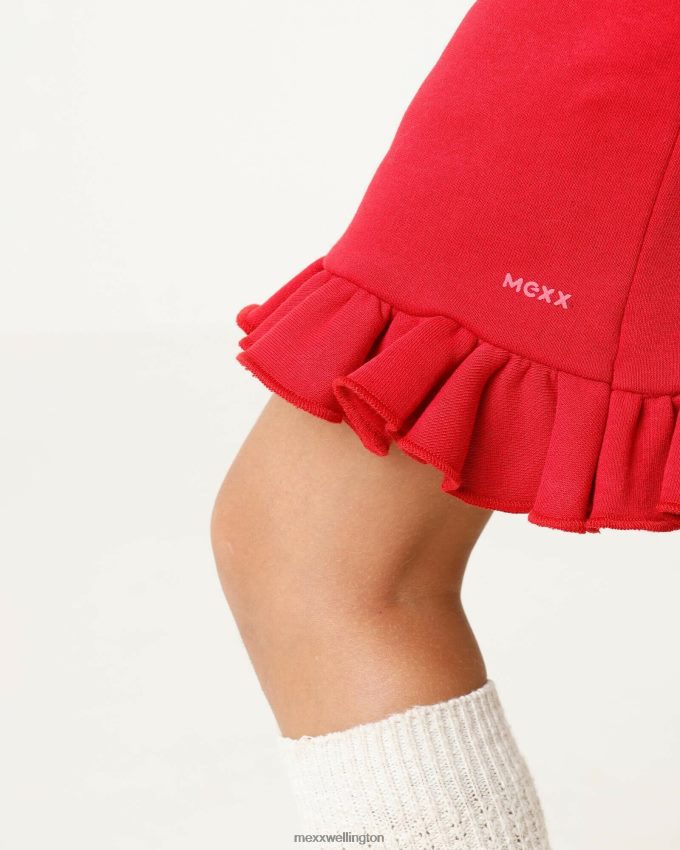 Girls Mexx Red Hooded sweat dress 2B480T818