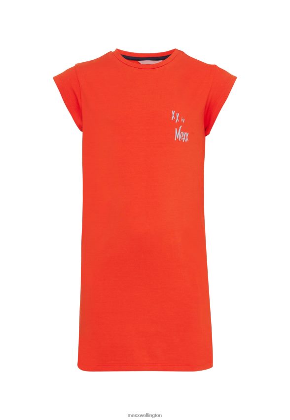 Girls Mexx Red Jersey Dress Short Sleeve 2B480T809
