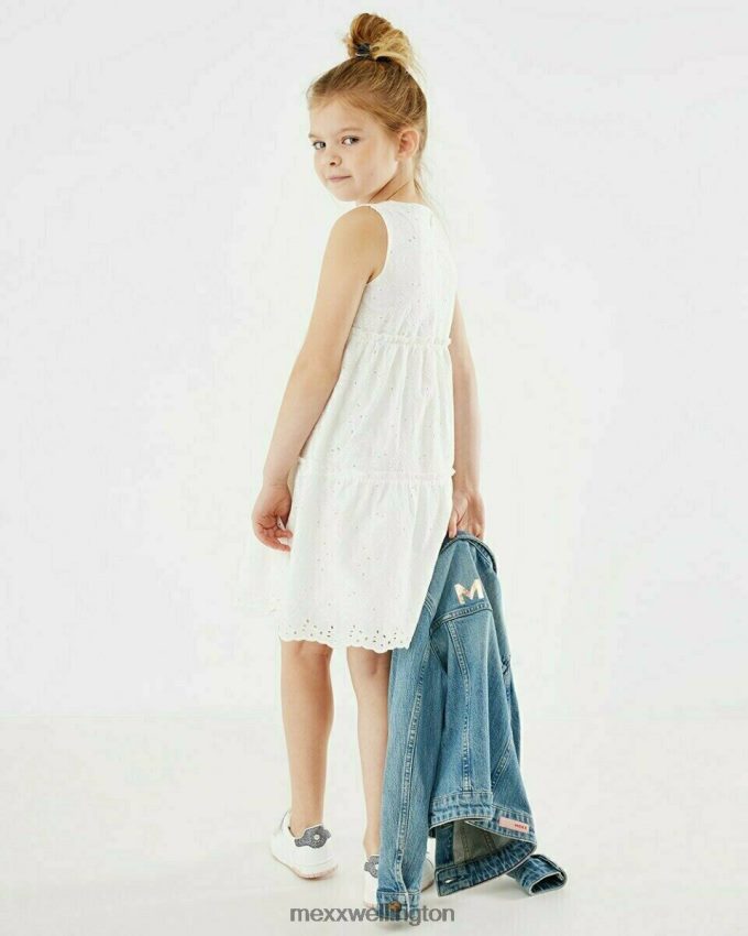 Girls Mexx White Broidery dress Off white 2B480T863