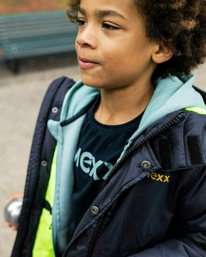 Boys Mexx Blue Parka Navy 2B480T881