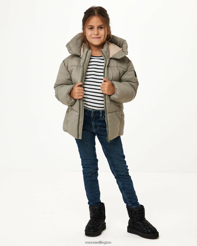 Girls Mexx Green Hooded padded jacket Light 2B480T828