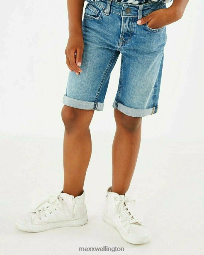 Boys Mexx Blue Jess short straight fit jeans vintage used 2B480T982