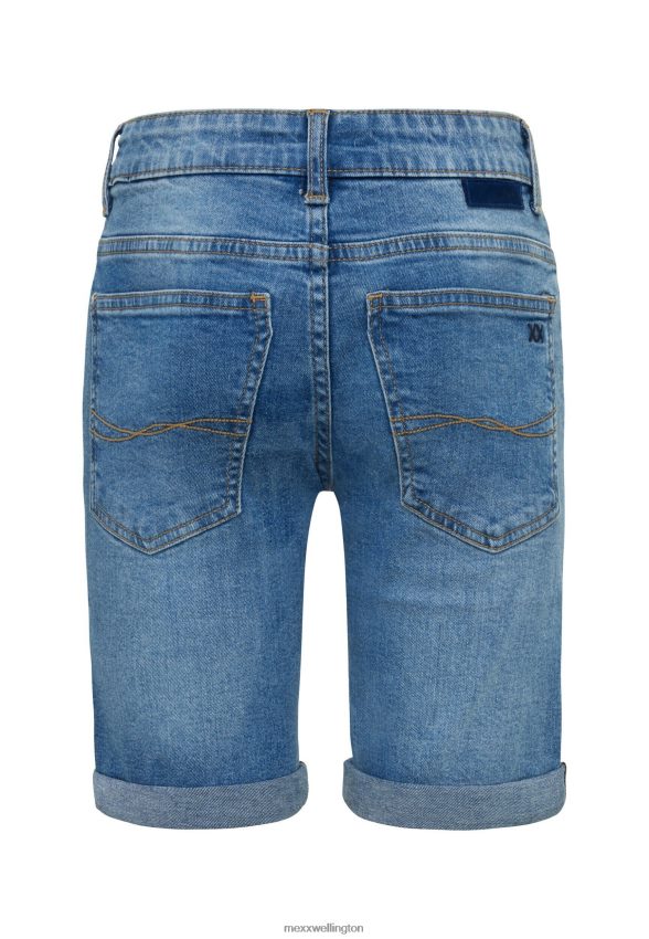 Boys Mexx Blue Short Regular Waist Straight Leg Jeans Short Vintage 2B480T893