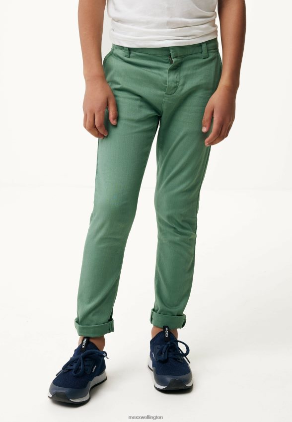 Boys Mexx Green Chino Pants Vintage 2B480T895