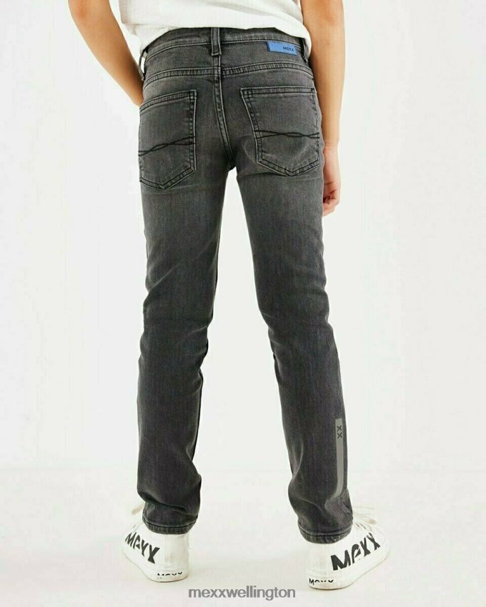 Boys Mexx Schwarz Jess straight leg jeans smoke 2B480T984