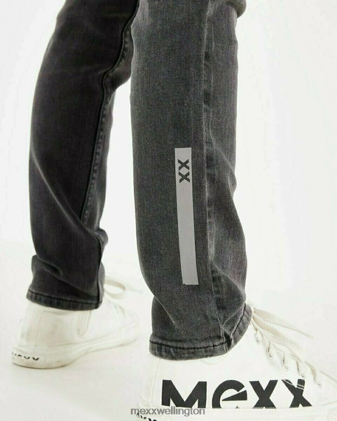 Boys Mexx Schwarz Jess straight leg jeans smoke 2B480T984