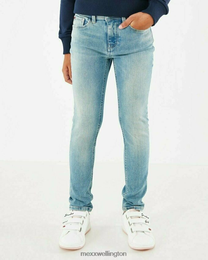 Girls Mexx Blue Juno slim leg jeans light vintage 2B480T871
