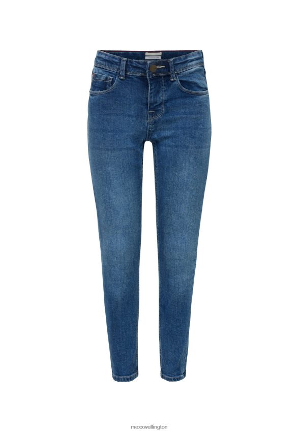 Girls Mexx Blue Mid Waist Slim Leg Jeans Light Vintage 2B480T778