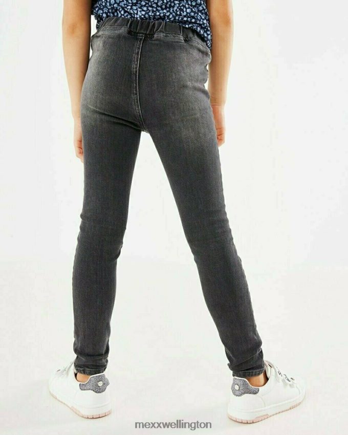 Girls Mexx Schwarz Nikkie skinny leg jeans jegging smoke 2B480T850