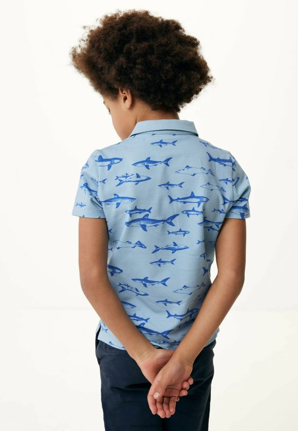 Boys Mexx Blue Polo Print Light 2B480T886