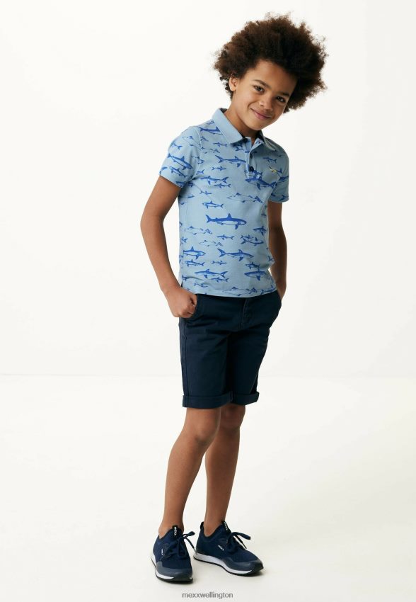 Boys Mexx Blue Polo Print Light 2B480T886