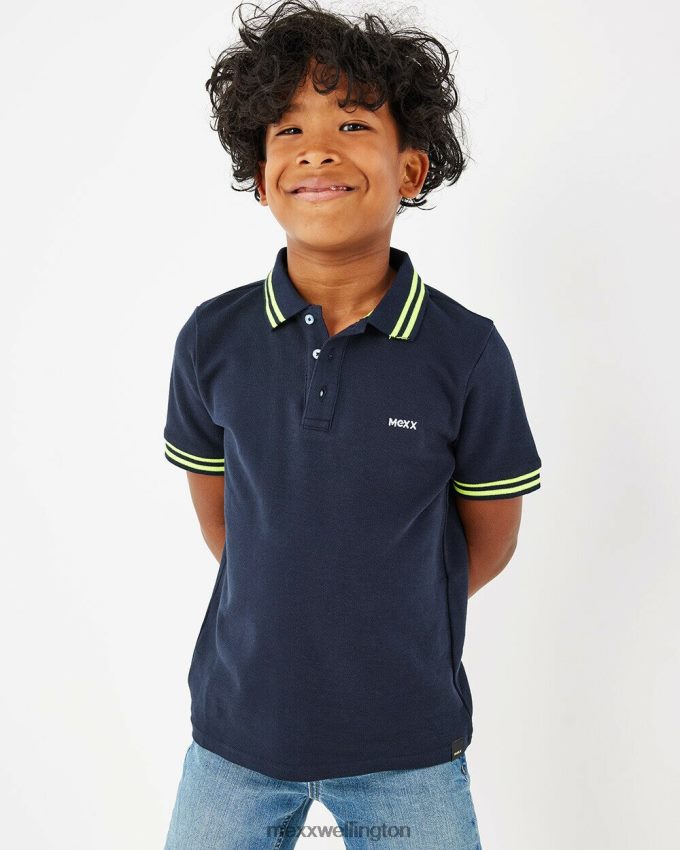 Boys Mexx Cotton Pique polo Navy 2B480T908