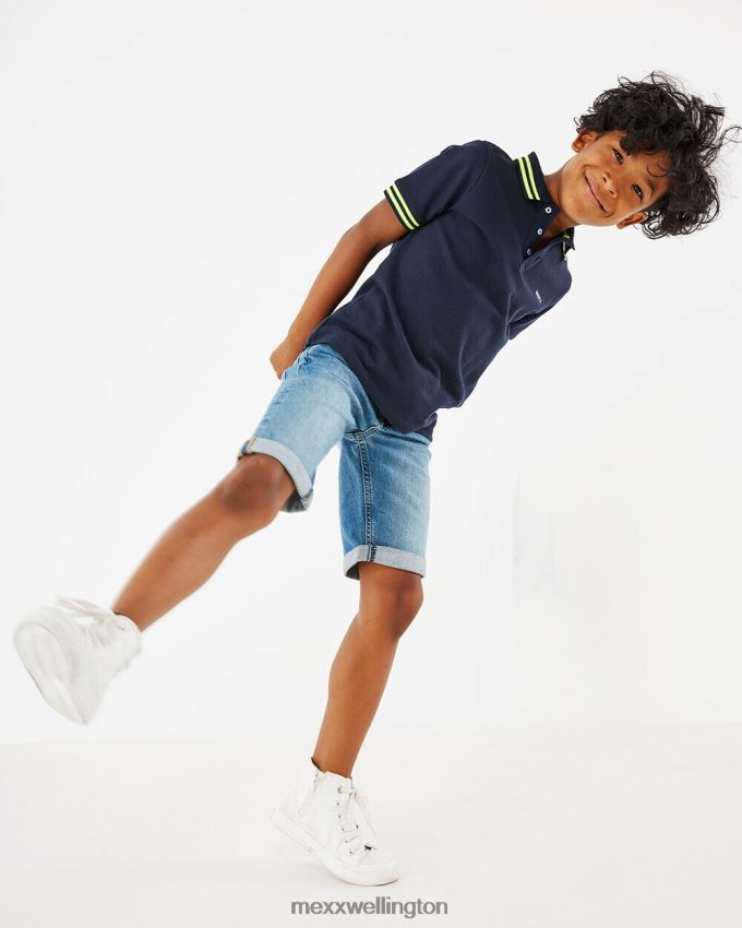 Boys Mexx Cotton Pique polo Navy 2B480T908