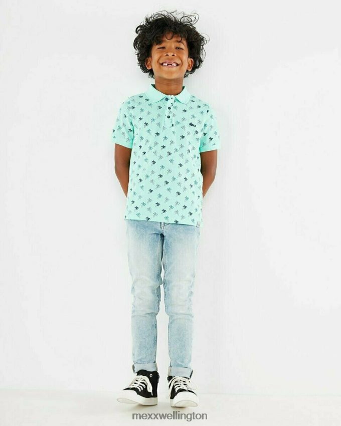 Boys Mexx Green Pique polo bright mint 2B480T979