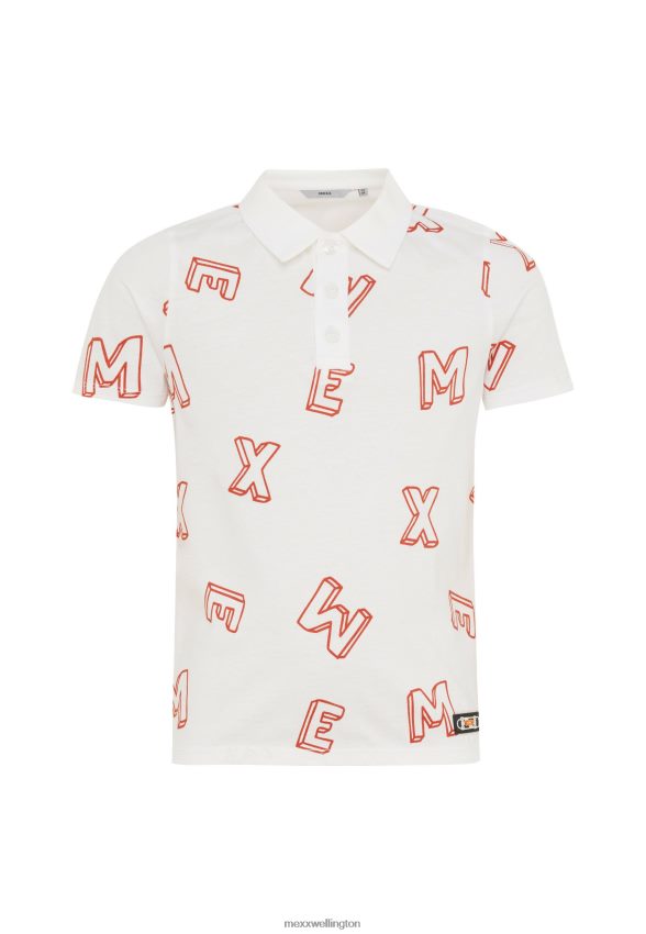 Boys Mexx Orange Polo Print Off White 2B480T901