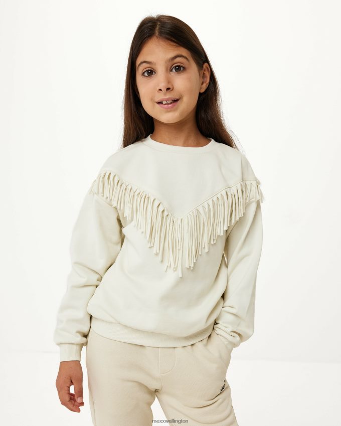 Girls Mexx Beige Crewneck sweater Ecru 2B480T819