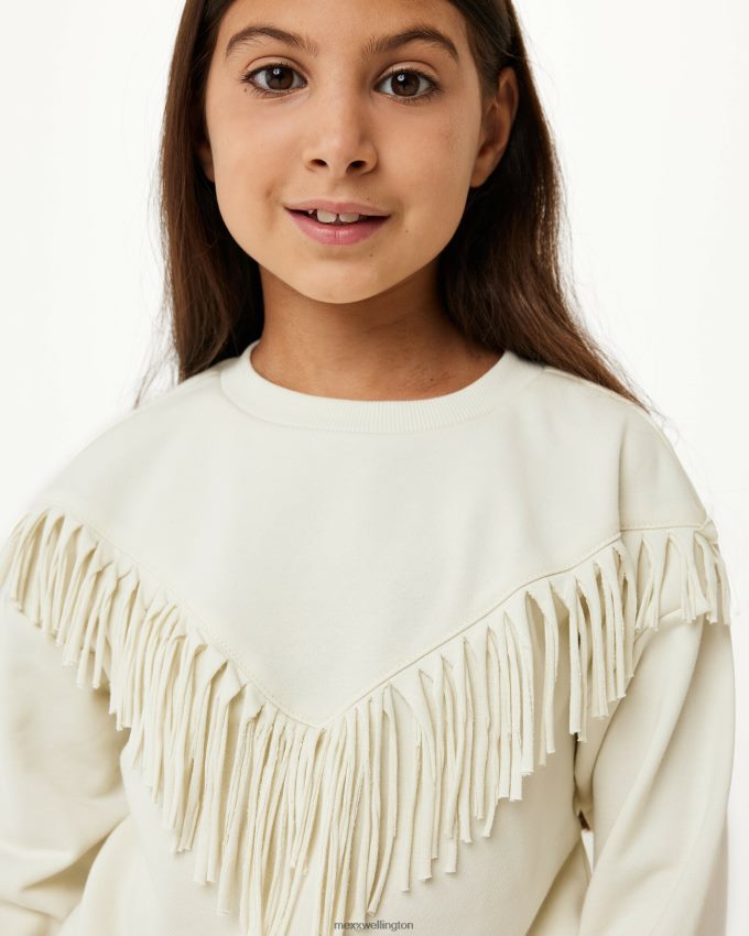 Girls Mexx Beige Crewneck sweater Ecru 2B480T819