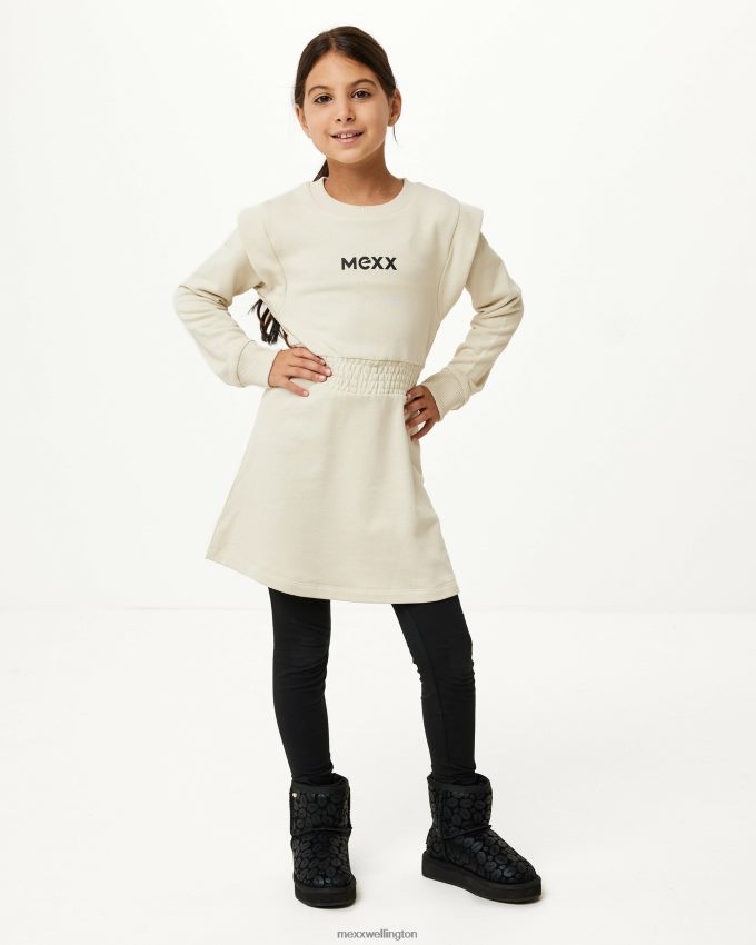 Girls Mexx Beige Sweaterdress Ecru 2B480T833
