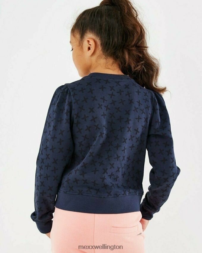 Girls Mexx Blue Puff sleeve sweater navy 2B480T859