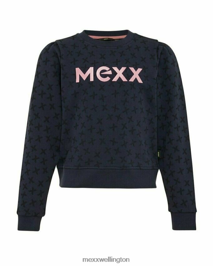 Girls Mexx Blue Puff sleeve sweater navy 2B480T859