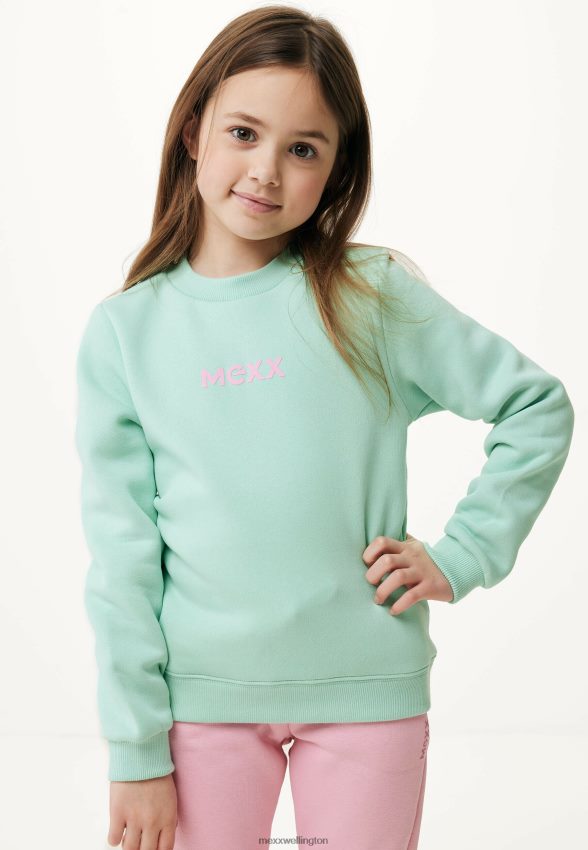 Girls Mexx Green Crew Neck Sweater Light 2B480T773