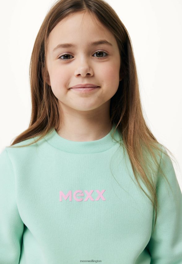 Girls Mexx Green Crew Neck Sweater Light 2B480T773