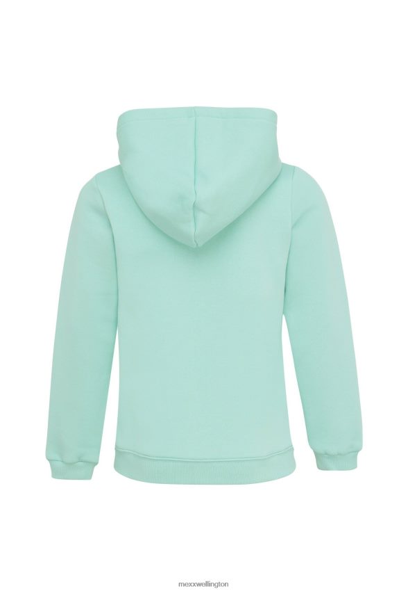 Girls Mexx Green Zip Through Hoodie Light 2B480T768