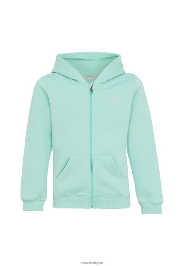 Girls Mexx Green Zip Through Hoodie Light 2B480T768