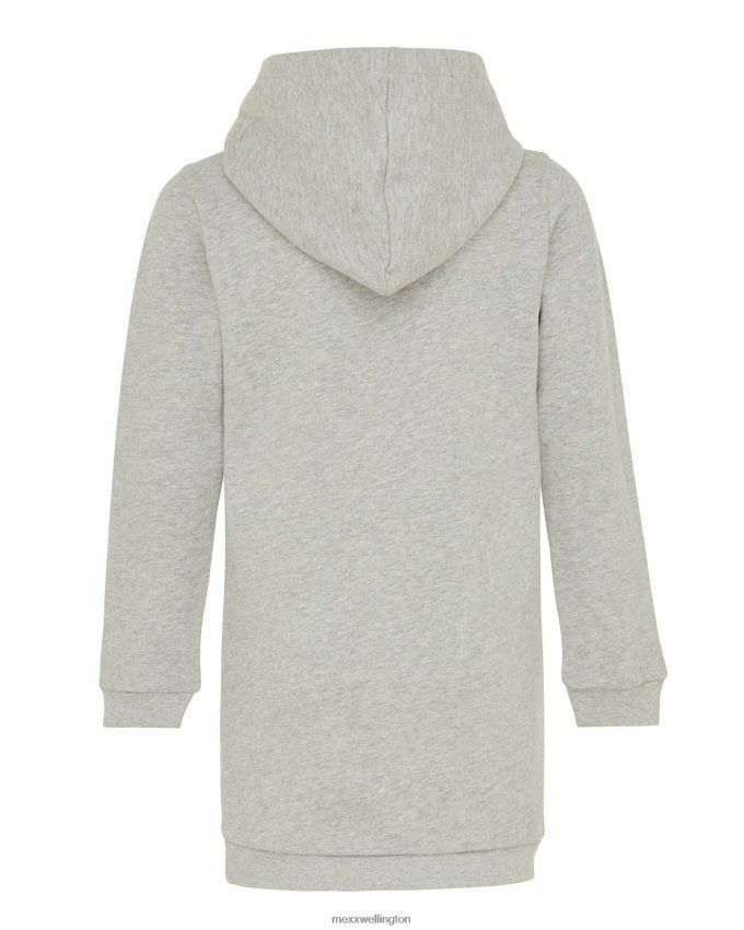 Girls Mexx Grey Hooded sweat dress Melee 2B480T838