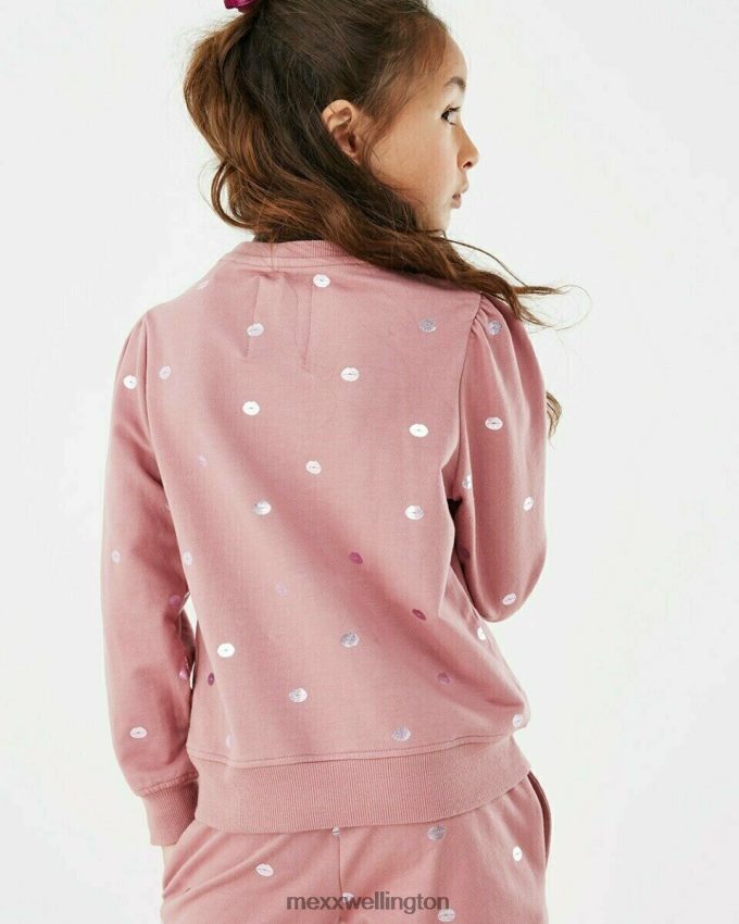 Girls Mexx Pink Sweatshirt crewneck Old 2B480T873