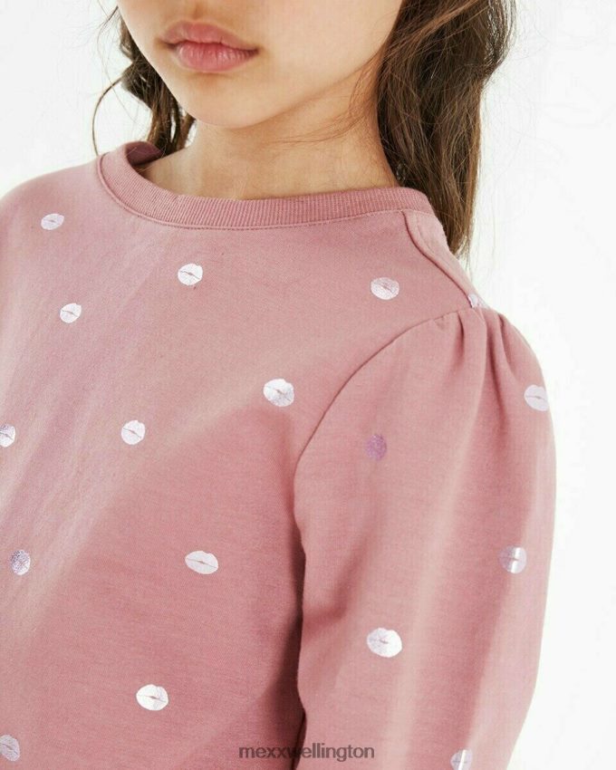 Girls Mexx Pink Sweatshirt crewneck Old 2B480T873