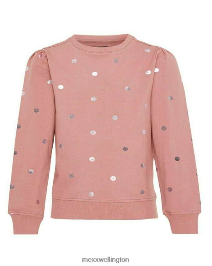 Girls Mexx Pink Sweatshirt crewneck Old 2B480T873