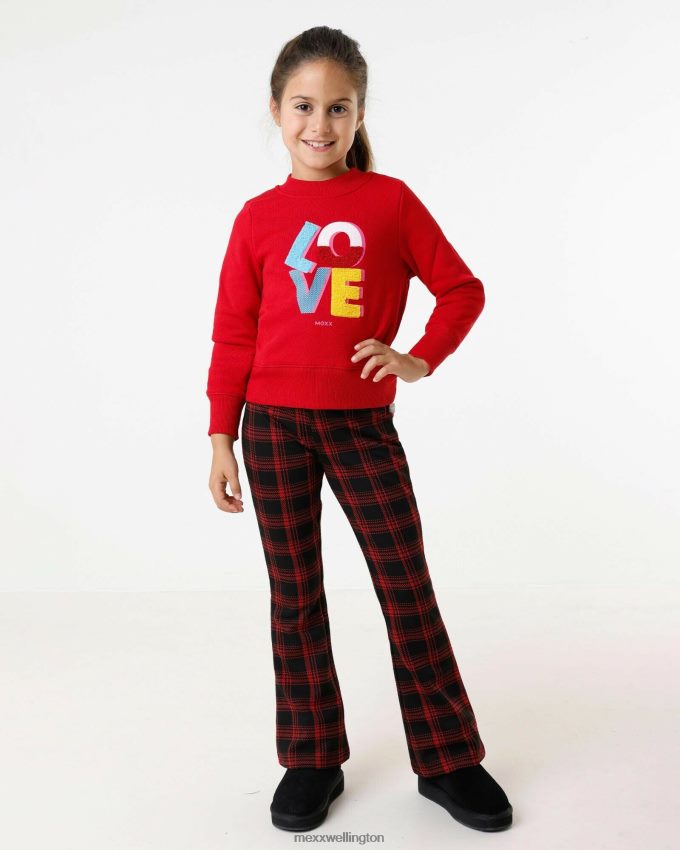 Girls Mexx Red Crewneck sweater with artwork 2B480T816